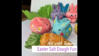 Easter egg cups and bunnies using DIY Salt Dough