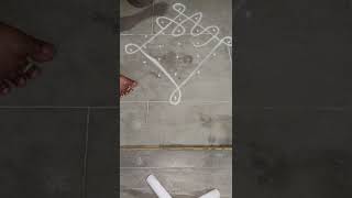 #shorts video #easy sikku kolam #evening routine #mini vlog# ❤️💕💕