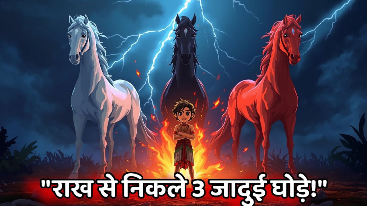 पिता की राख से निकले 3 जादुई घोड़े! 😱 Hindi Kahani | Moral Stories
