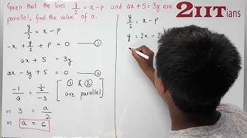 Equation of a Straight line Exercise 12.2 Q 4 Class X ICSE | IIT JEE Given that the line y2 = x – p