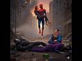Superman helps to spiderman #youtubeshorts #spiderman #superman #trending #aiart #ai #viral #shorts