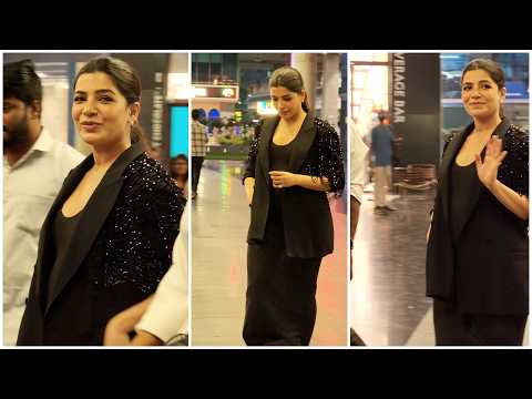 Samantha Latest Look | Stunning looks in Black outfit #samantharuthprabhu