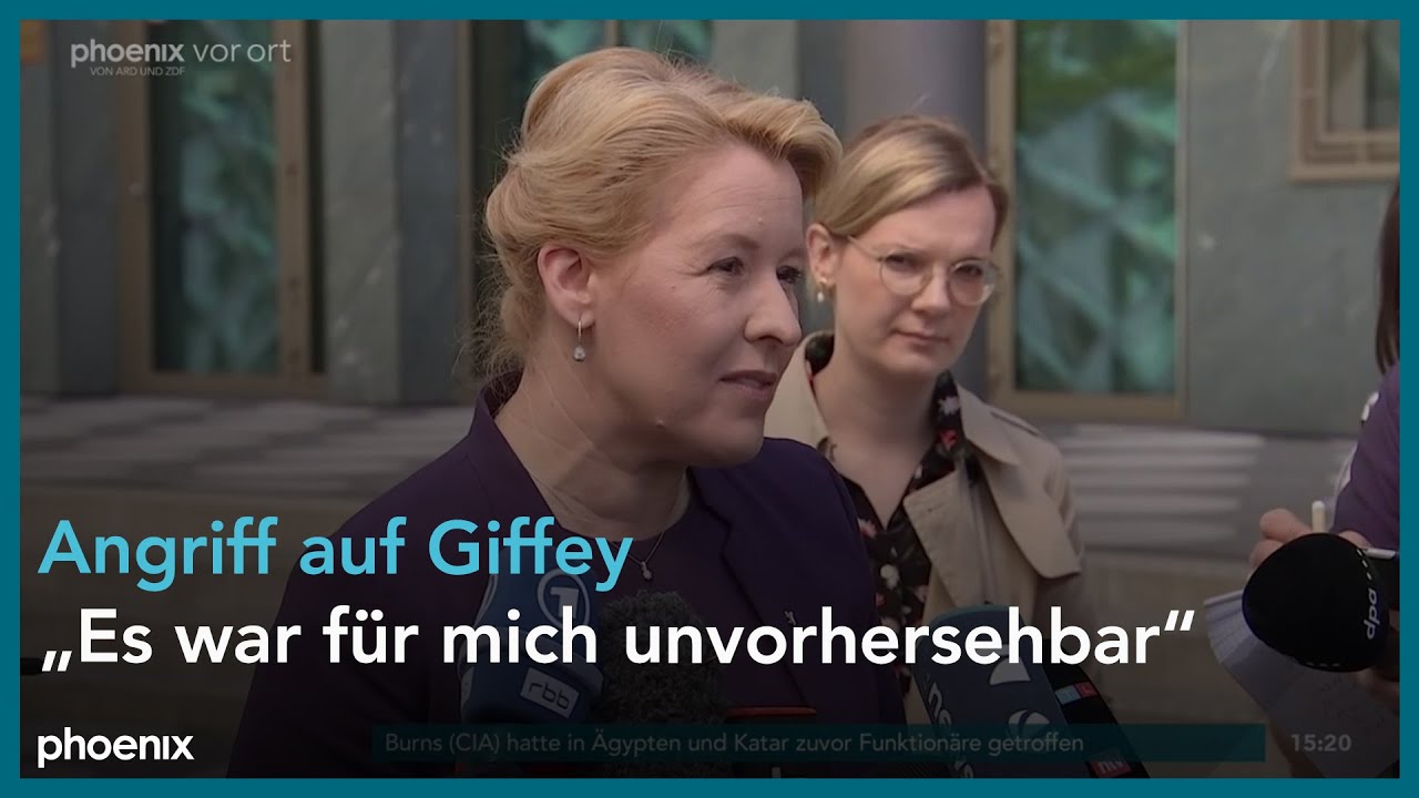 ANGRIFF AUF FRANZISKA GIFFEY: 74-jährige mutmaßlicher Tärer war dem Staatsschutz bekannt | WELT News