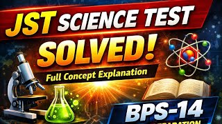IBA JST Science Paper Solved | Full Explanation | BPS-14 Preparation