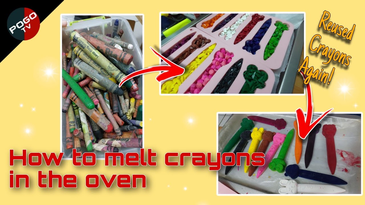 How To Melt Crayons In The Oven - Kid Activities with Alexa