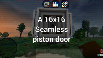 Mini block craft - 16x16 Seamless piston door FAST