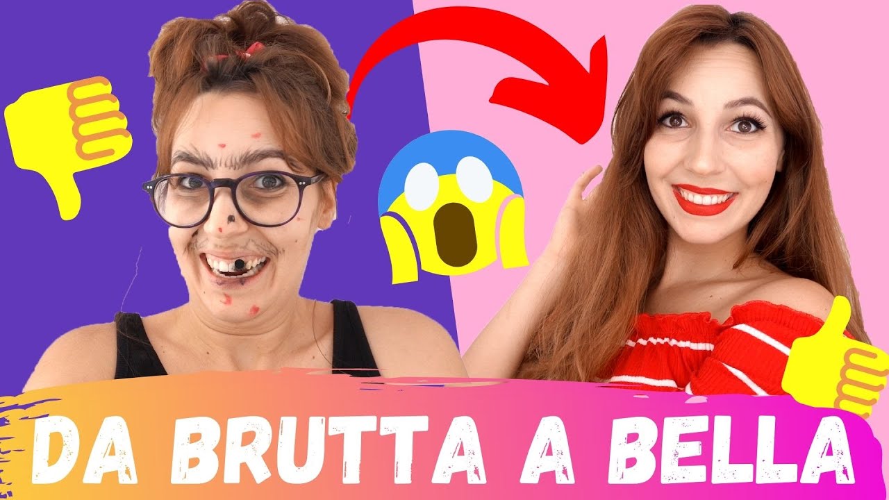 DA BRUTTA A BELLA TRASFORMAZIONE *tiktok makeup makeover*