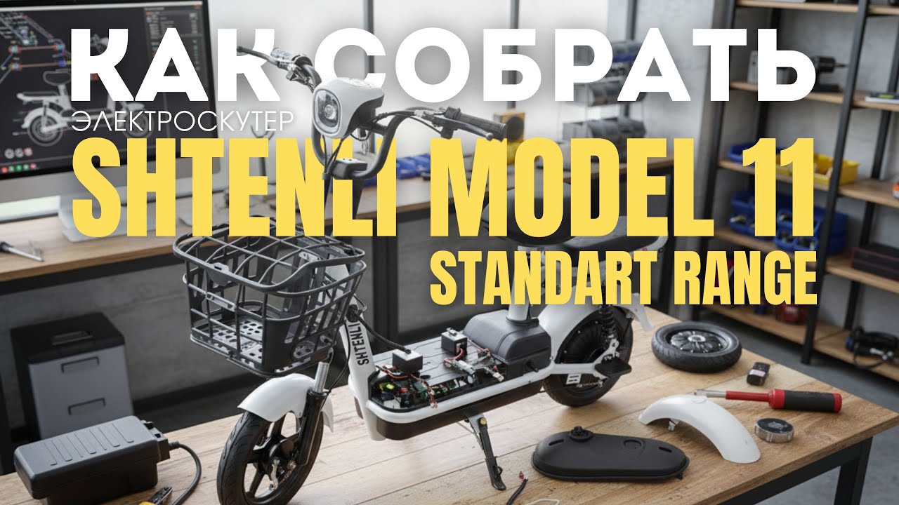 Как собрать электроскутер Shtenli Model 11 Srandart Range