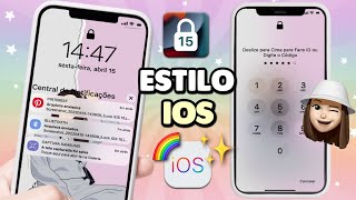 Notificações do iPhone no Android Tela de Bloqueio estilo iOS 15