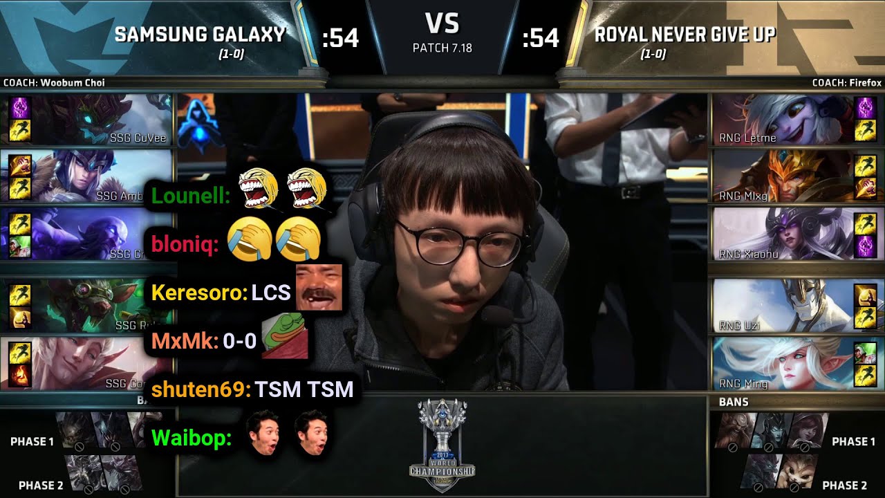 SSG vs RNG | 2017 Worlds Day 3 | Twitch VOD with Chat