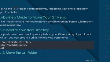 How to Move Your Git Repository to a Different Directory Without Losing History