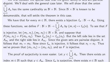 Section 5.2-5.5, part 6 Denumerable union