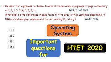 Operating System|Part-2|UGC NET June 2019 and December 2019 solved paper|