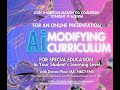 Using AI to Modify Curriculum in Special Education