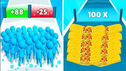 Gameplay Count Master Vs Food Run 3D🧿🎮🎨🟤New Max Update Mobile Gameplay WE21