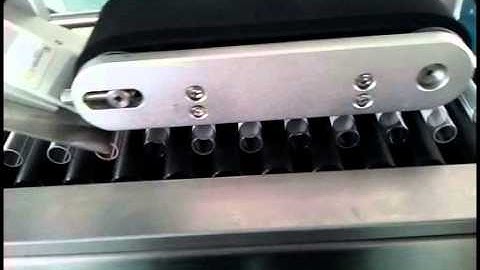Automatic Horizontal TEST TUBE  labeling machine with collecting part