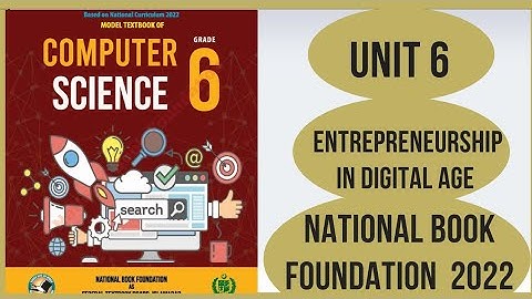 Class 6 Computer chapter 6| Entrepreneurship in digital age