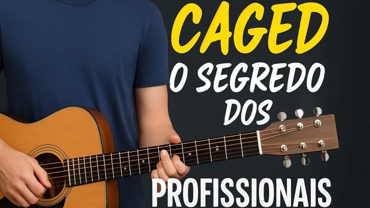 Aprenda todos os acordes do violão - SISTEMA CAGED - AULA PARA INICIANTE NO VIOLÃO.