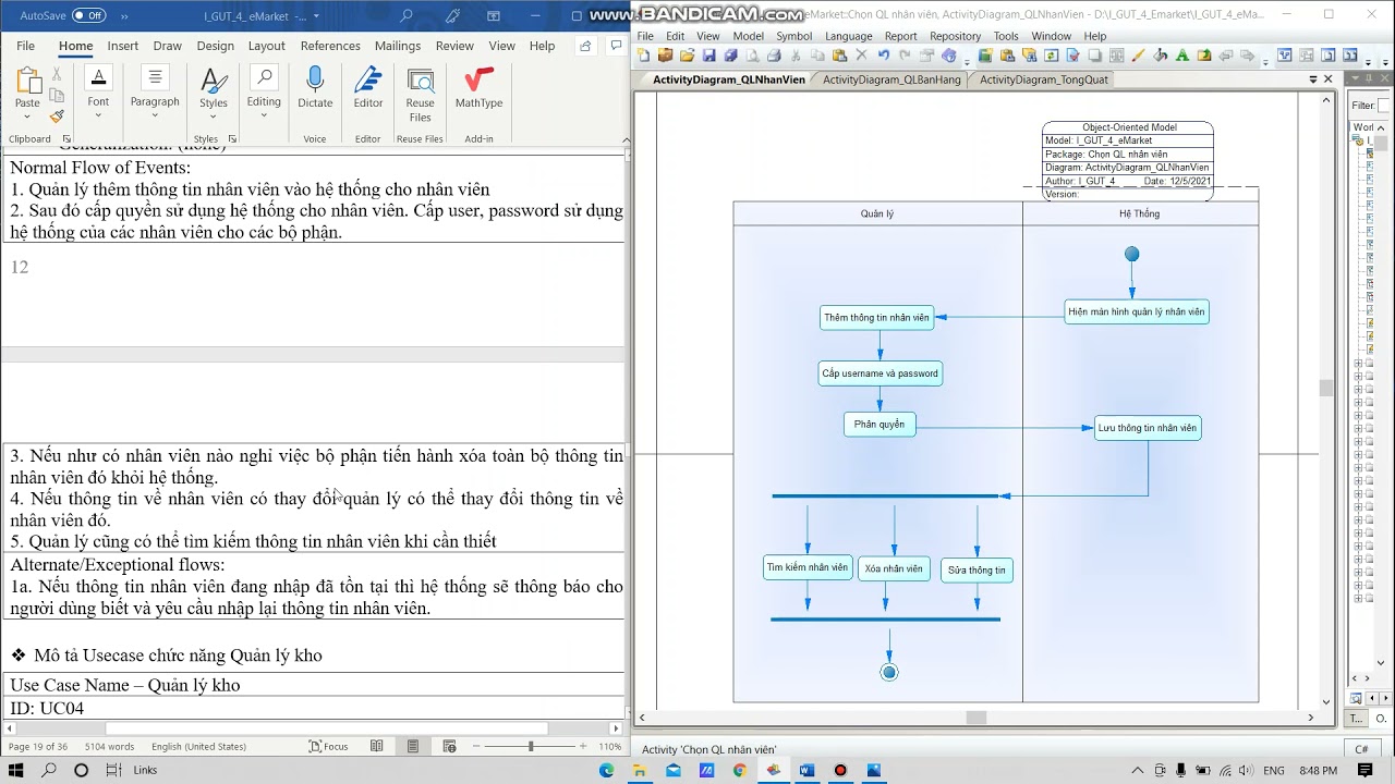 activity diagram ระบบขายสินค้า  New Update  Use Case và Activity Diagram