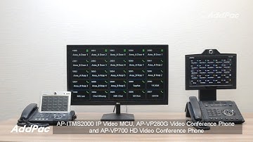 AP-ITMS2000 IP Video MCU, AP-VP700 HD Video Conference Phone & AP-VP280G Video Conference Phone Demo