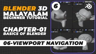 Blender 3D Malayalam Tutorial | 06 - Viewport Navigation