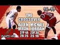 Michael Jordan vs Allen Iverson Highlights (1997.03.12) - 60pts, AI INFAMOUS CROSSOVER on MJ!