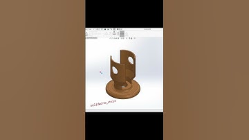 SolidWorks Örnek Çizim 204 (3D solid model example) #shorts #solidworks