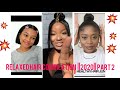 Relaxed hair compilation ||Part 2|| 2020/2021 relaxed hairstyles