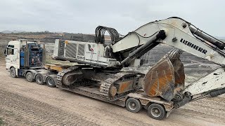 Information Loading & Transporting On Site The Liebherr 984 Excavator By Fasoulas Heavy Transports - 4k Guide