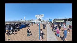 [4K] Relaxing Walk at Santa Monica Beach! 🌊✨
