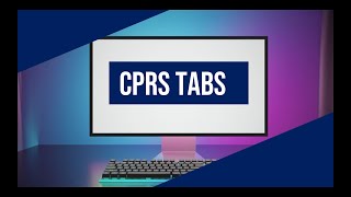 How to use the tabs in CPRS