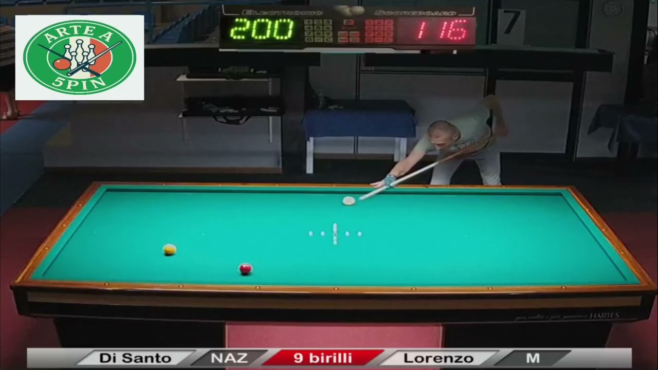 Davide Di Santo vs Lorenzo – Biliardo 9 Birilli ad Alta Precisione | parte 2
