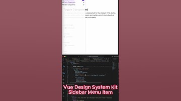Design System Kit Series | 13: Sidebar Menu Item Component | 2 #coding #programming #vuejs