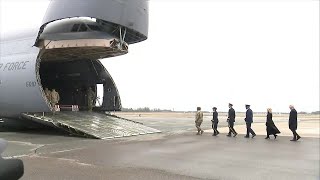 Dignified transfer of fallen Georgia soldiers: Full video