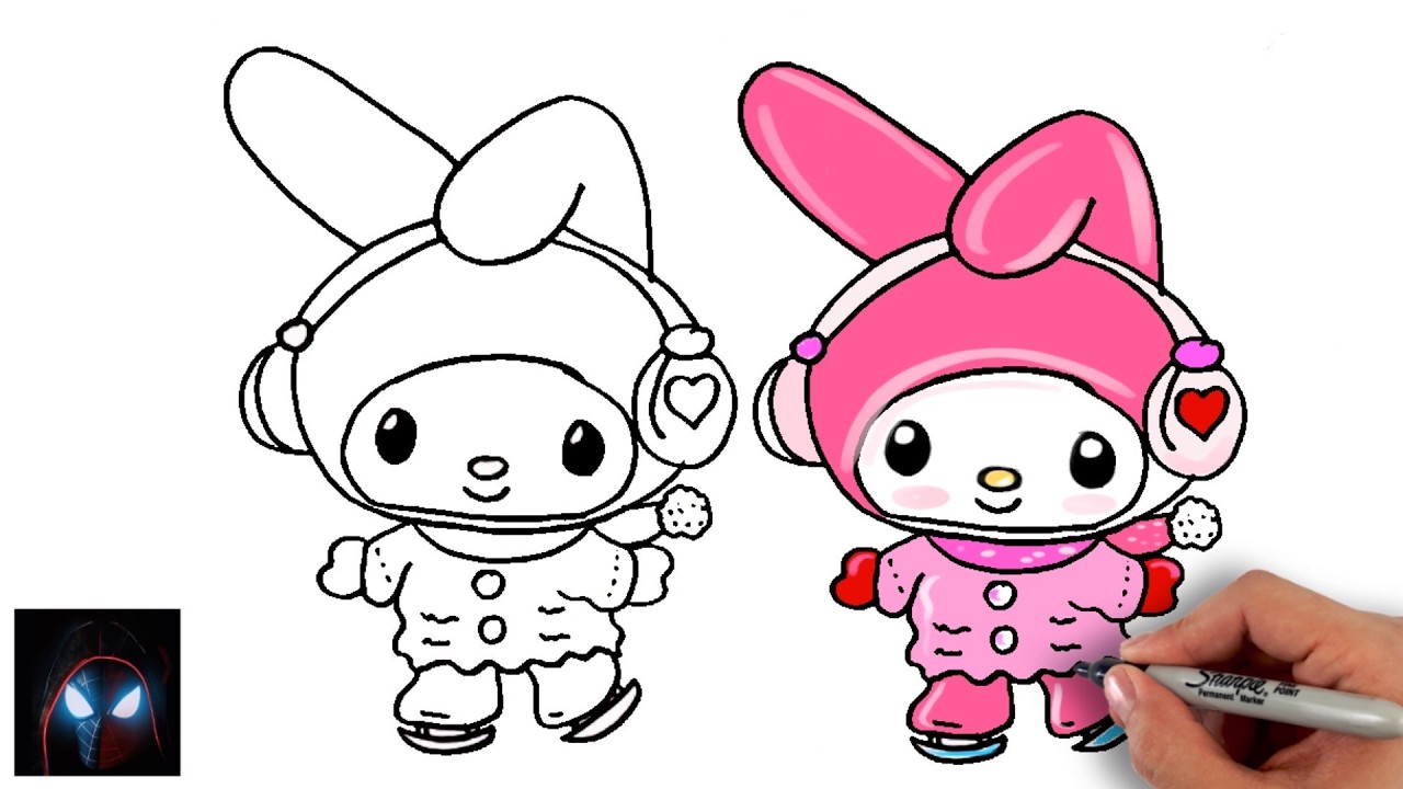 Appareil à Omelette Skater My Melody | Forme Cœur | Avec Stylo Et Assiette | Sanrio Japon