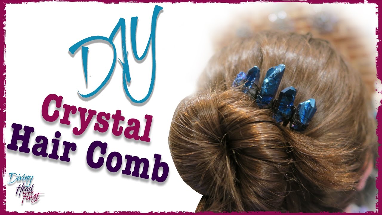 Crystal Hair Comb | DIY | Diving Head First