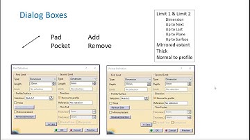 CV5 Part Design - DialogBoxes