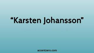 Famous Pronounce "Karsten Johansson" - South Korean accent vs. native U.S. Profile