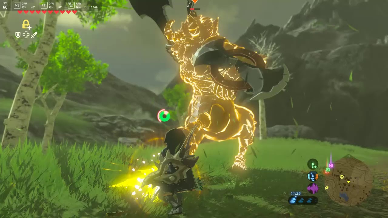 Blue Maned Lynel Damageless Fight Legend Of Zelda Breath Of The Wild CEMU 1 15 - YouTube