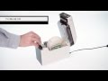 How to load media roll into the Brother TD2020 TD2120N or TD2130N