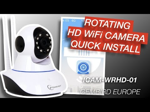 Rotating HD WiFi Camera ICAM-WRHD-01 Quick Install - Gembird