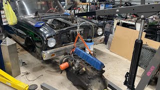 Ford Falcon Restomod LS Swap  Engine removal and junkyard rebuild  part 1