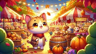 Autumn Harmonies l Music Channel with Festive Tunes for the Cute Cat at the Lively Festival