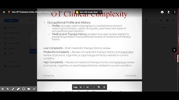 PT OT CPT Evaluation Training 2017