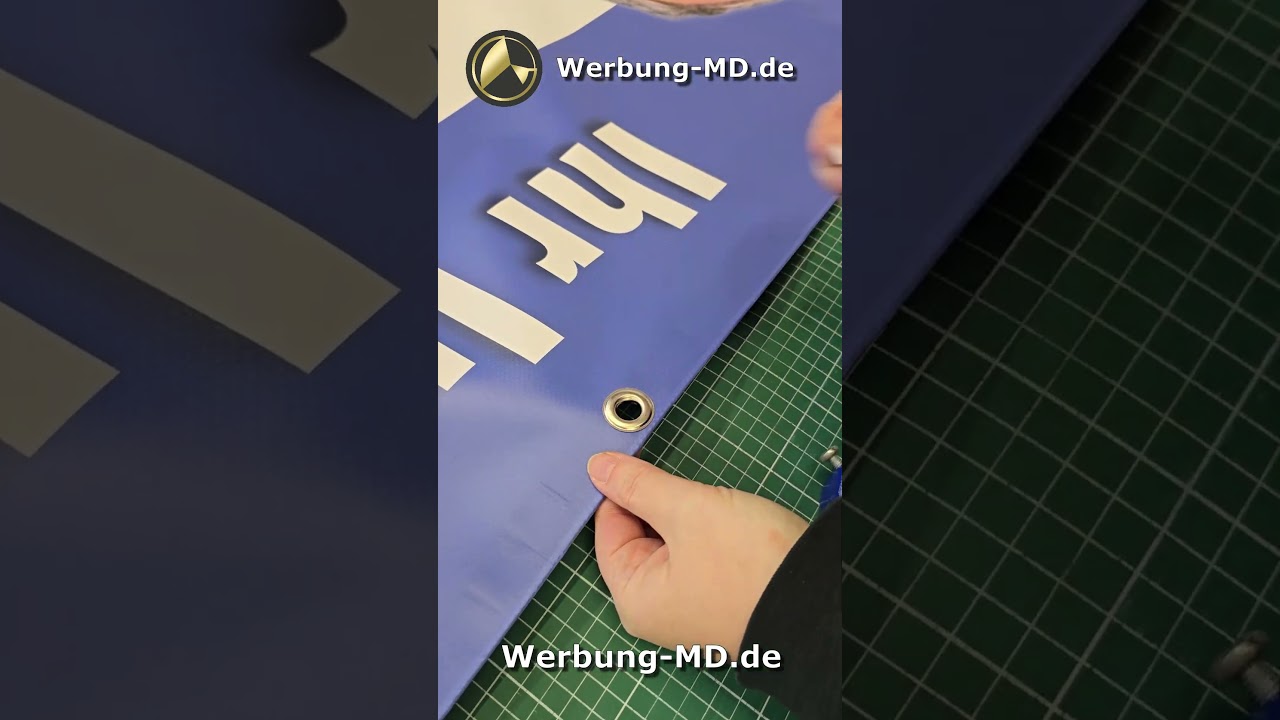 PVC Werbebanner drucken säumen ösen druck und werbezentrum goldhammer magdeburg