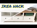 IKEA HACK - TV ünitesi yenileme - Ahşap efekti verme