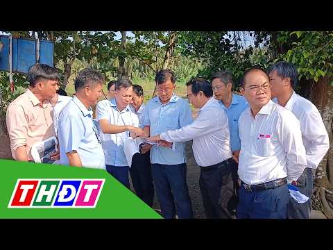 Dong Thap provincial leaders inspect landslide prevention projects | THDT