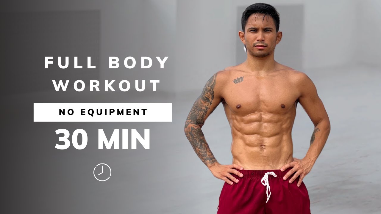 30 MIN FULL BODY WORKOUT AT HOME HIIT (No Repeats, No Equipment, Fat ...