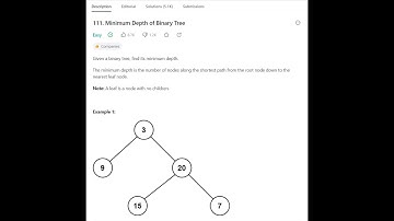 020 Minimum Depth Of Binary Tree - C#