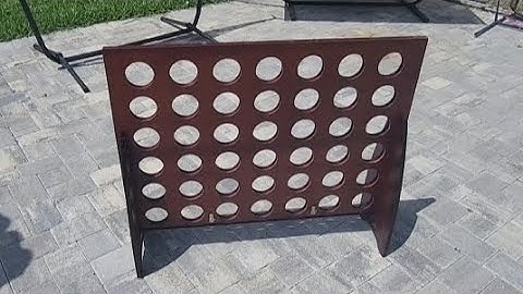 SWOOC Games - All Weather Giant Connect 4 Backyard Game - With Carrying Case